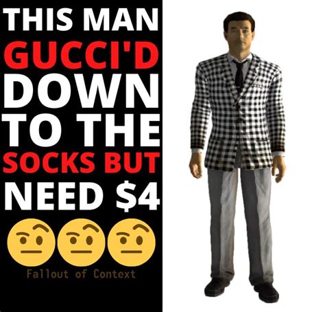 gucci down to the socks genius|gucci smart socks meme.